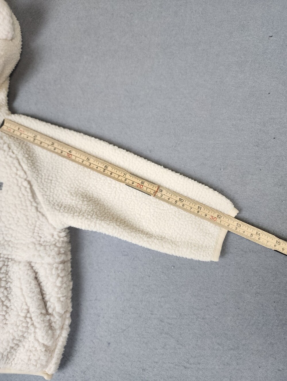 Columbia Cozy Teddy Hooded Sherpa Jacket Cream Full Zip 12-18 Months - Picture 10 of 10